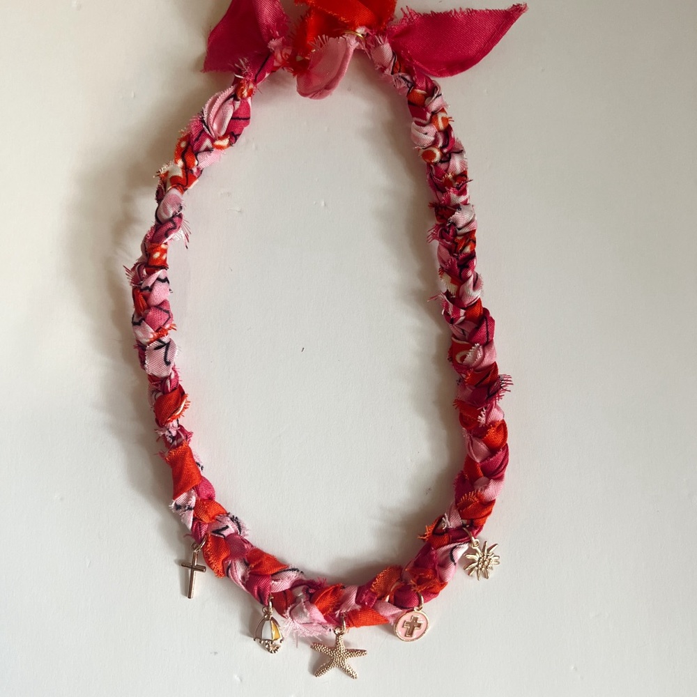 Bandana Necklace with Charms